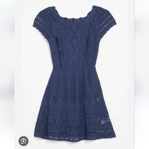 Maurices Blue Knit Dress L NWT